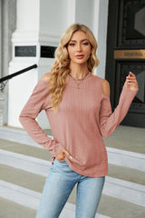 Round Neck Loose Long Sleeve T-shirt