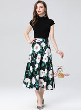 Short-sleeved Shirt Skirt Two-piece Suit