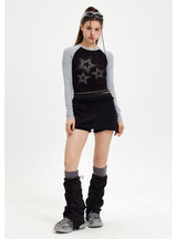 Round Neck Slim Long Sleeve Shirt T-shirt