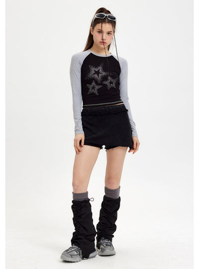 Round Neck Slim Long Sleeve Shirt T-shirt