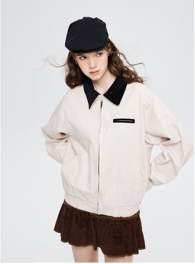 POLO Collar Coat Casual Jacket Top