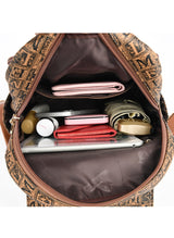 Women Pvc Leather Backpack