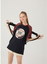 Contrast Loose Short Sleeve T-shirt