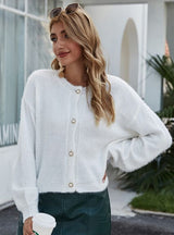 Long Sleeve Knitted Cardigan Loose Sweater Coat