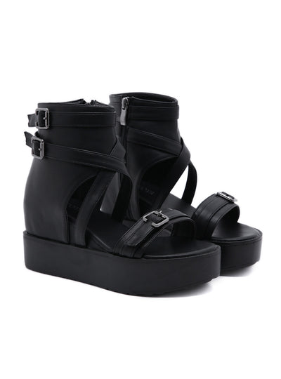 Wedge-heeled Thick-soled Sandal