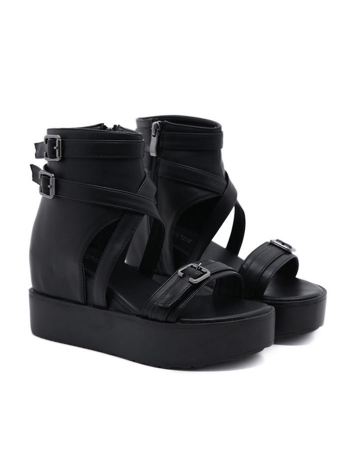 Wedge-heeled Thick-soled Sandal