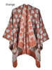 Retro Flower Warm Shawl Cloak
