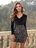 Slim-fit Sequined Stitching Tight Dress