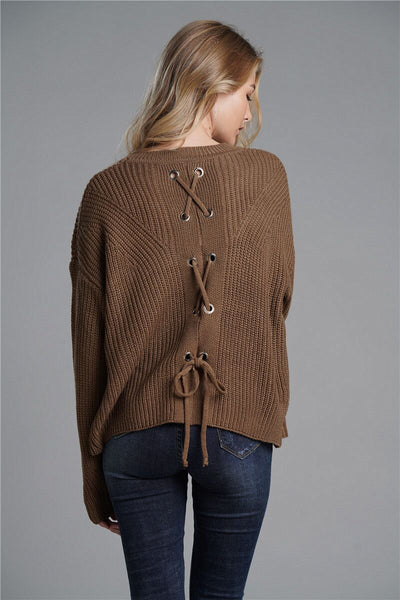 Loose Round Neck Long Sweater