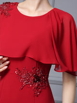 Scoop Neck Beading Mother Of the Brides Dress