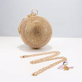 Diamond-encrusted Dinner Bag Small Round Bag