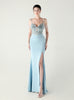 Memraid Spaghetti Straps Appliques Prom Dress