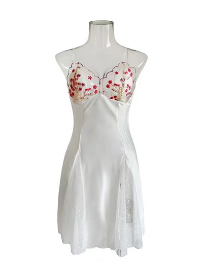 Satin Ice Silk Straps Nightdress