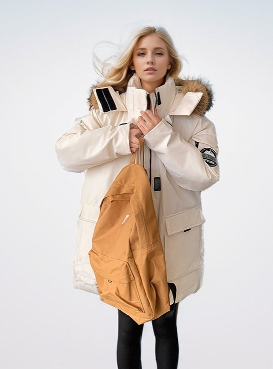 Loose Padded Hooded Cotton-padded Jacket Coat