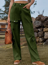 Elastic Tooling Casual Jeans Pants