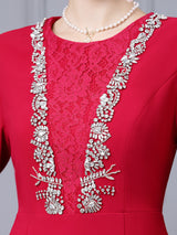 Long Sleeve Lace Mother Of The Bride Dress