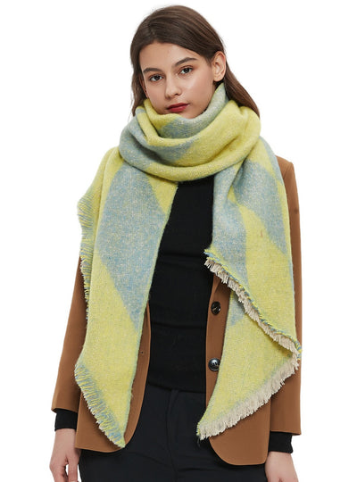Women Rhombic Bevel Scarf