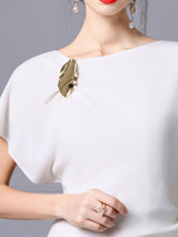 White Split Mother Of The Bride Dress