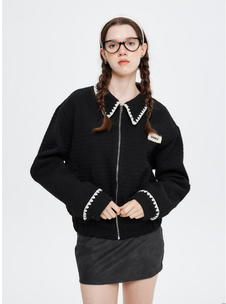 Short Fragrance Long Sleeve Coat
