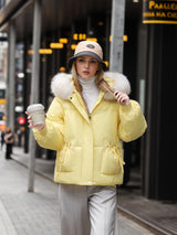 Large Fur Collar Short Loose Cotton Coat