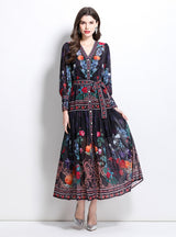 Palace Chiffon Printed Long Dress