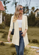 Solid Color Loose Long Sleeve Pocket Top