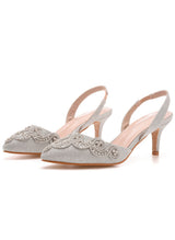 Shallow-mouthed Pointed Stiletto Sandals