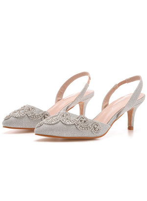 Shallow-mouthed Pointed Stiletto Sandals