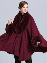Large Knit Shawl Cardigan Cloak Shawl