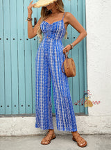 Sling Print Straps Jumpsuit