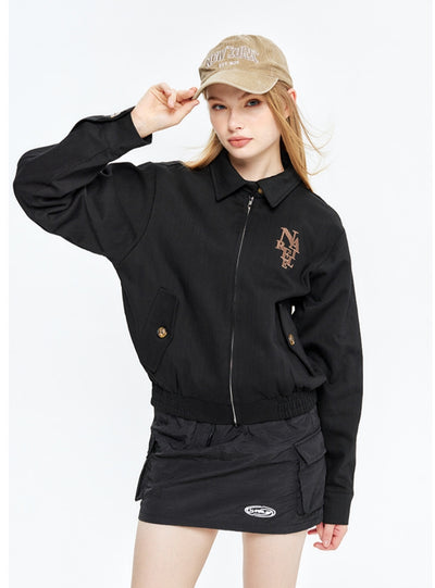 Lapel Baseball Uniform Casual Jacket