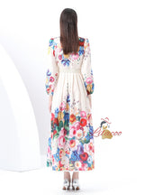 Palace Retro Lantern Sleeve Button Split Printed