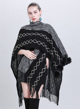 Scarf Wool Ball Knit Cardigan Shawl Cloak