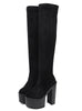 15cm Thick Heel Slim Over-the-knee Elastic Boots