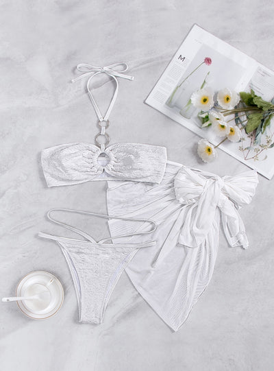 Cloak Three Piece Halter Bikini