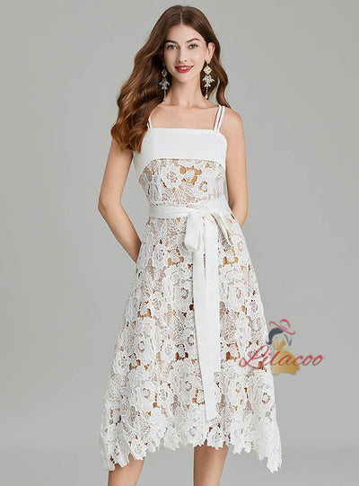 Heavy Industry Embroidery Stitching Slim Dress