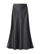 Acetic Satin Long Slim Skinny Skirt