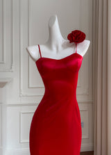 Three-dimensional Straps Flower Dress