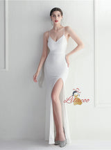 Mermaid Sequins Spaghetti Straps Prom Dress