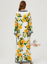 Long Sleeve Bohemian Holiday Dress