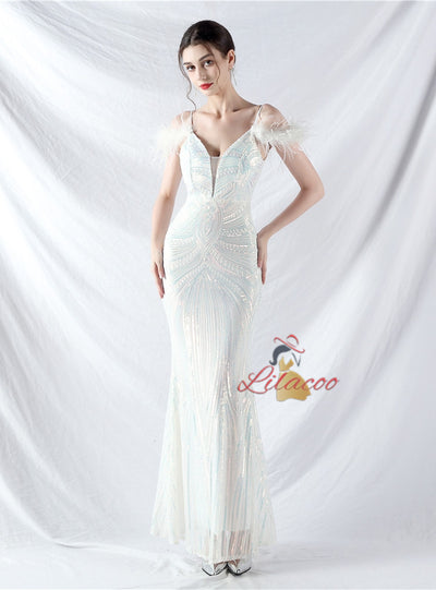 Sequins Mermaid Sequins Prom Dress