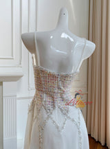 Open-back Sling Slim Mesh Dress