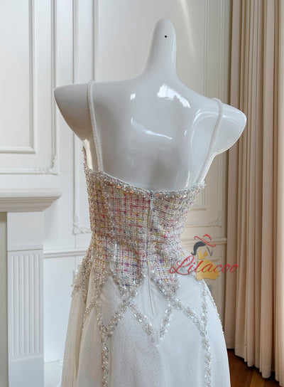 Open-back Sling Slim Mesh Dress