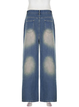 Loose Straight Holes Pant Jeans
