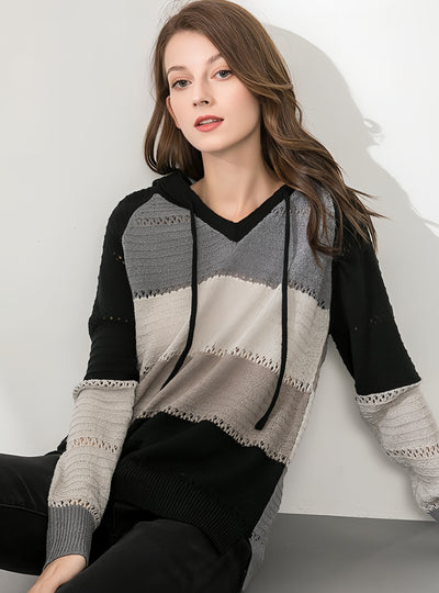 Hooded Long Sleeve Autumn and Winter Sweater
