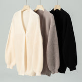 Casual Loose Knit Sweater Cardigan Coat