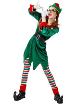 Adult Christmas Elf Costume Cosplay