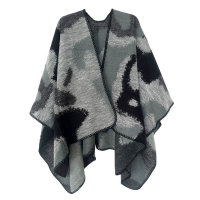 Double-sided Jacquard Cashmere-like Leopard Shawl