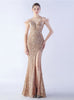 Mermaid Sequins Spaghetti Straps Prom Dress