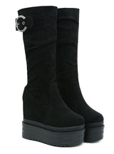 High Elastic Wedge High Heel Boots